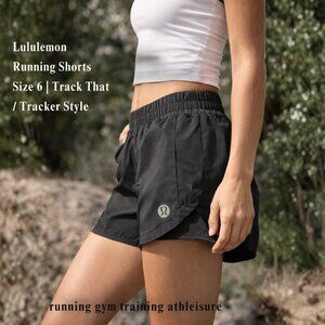 Lululemon Running Shorts Size 6 Black | Track That / Tracker Style | Athletic